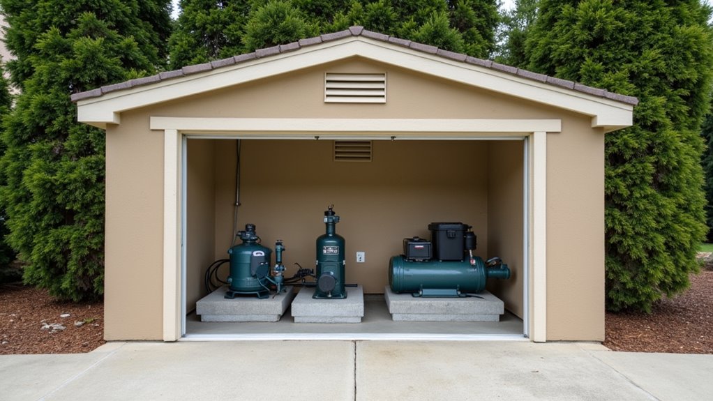 comprehensive pool equipment enclosure protection