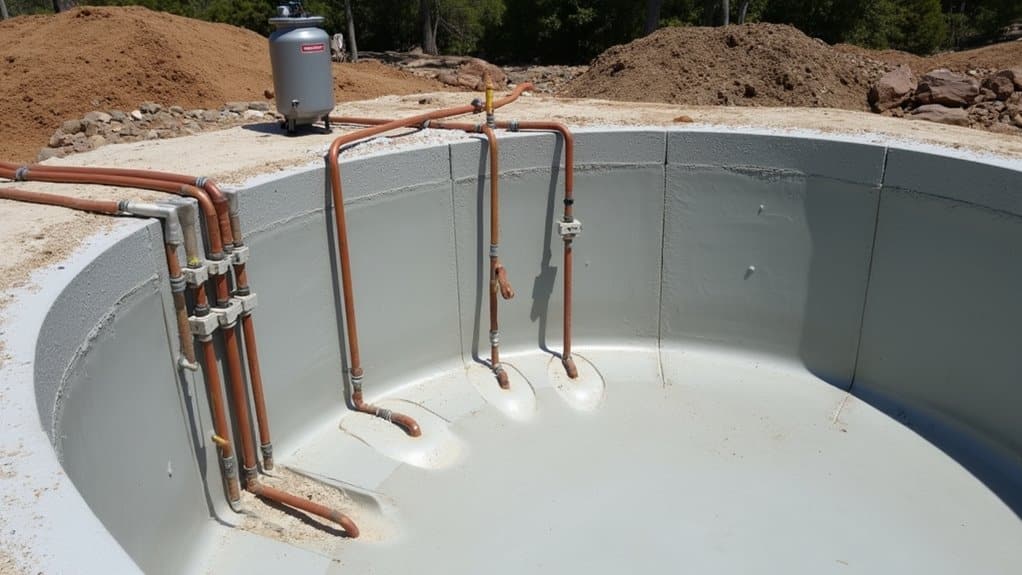 coordinated pool equipment and plumbing integration