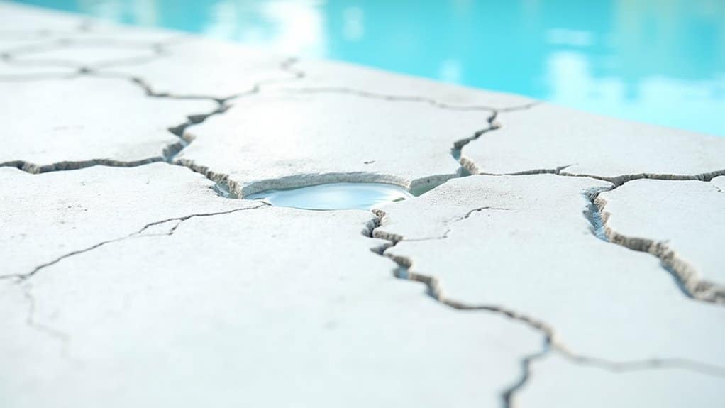 identify swimming pool crack types