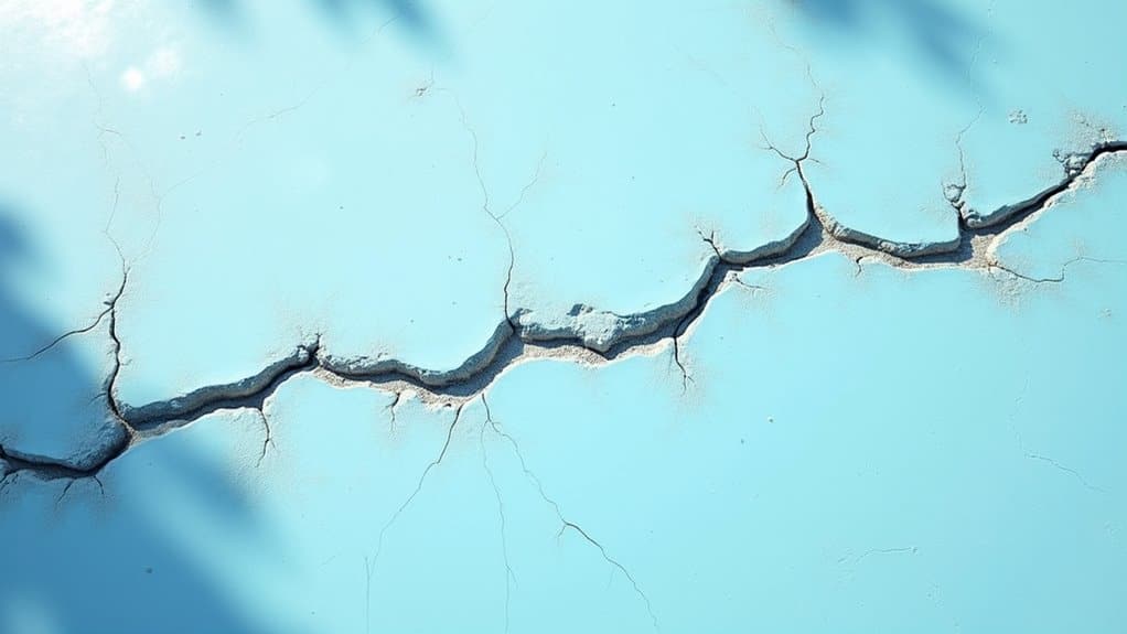 thermal cracking jeopardizes pool structural integrity