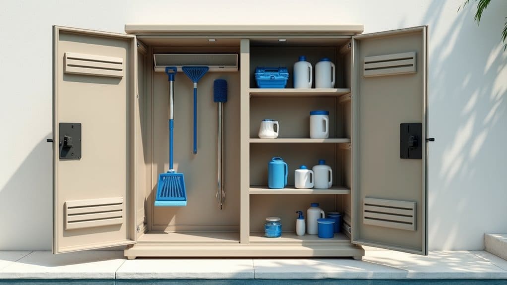 weatherproof durable secure pool storage solutions