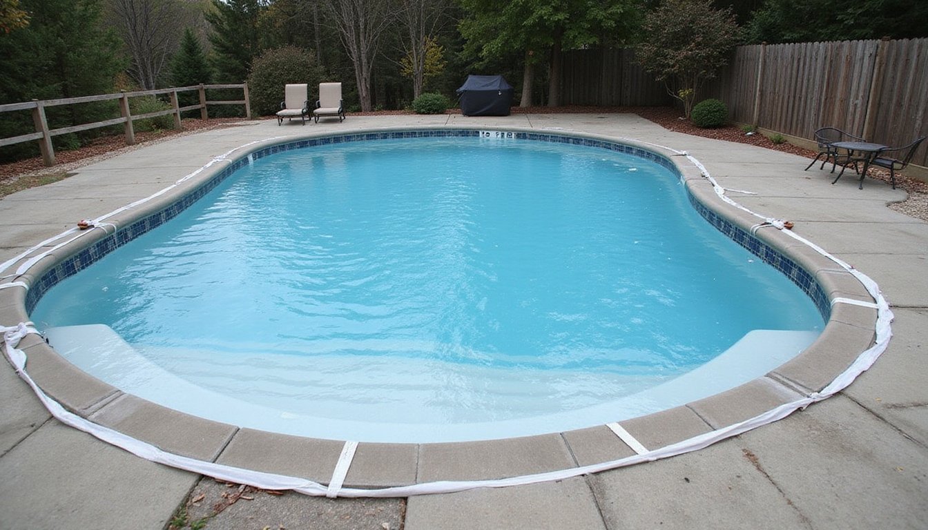 precise pool cover anchoring technique