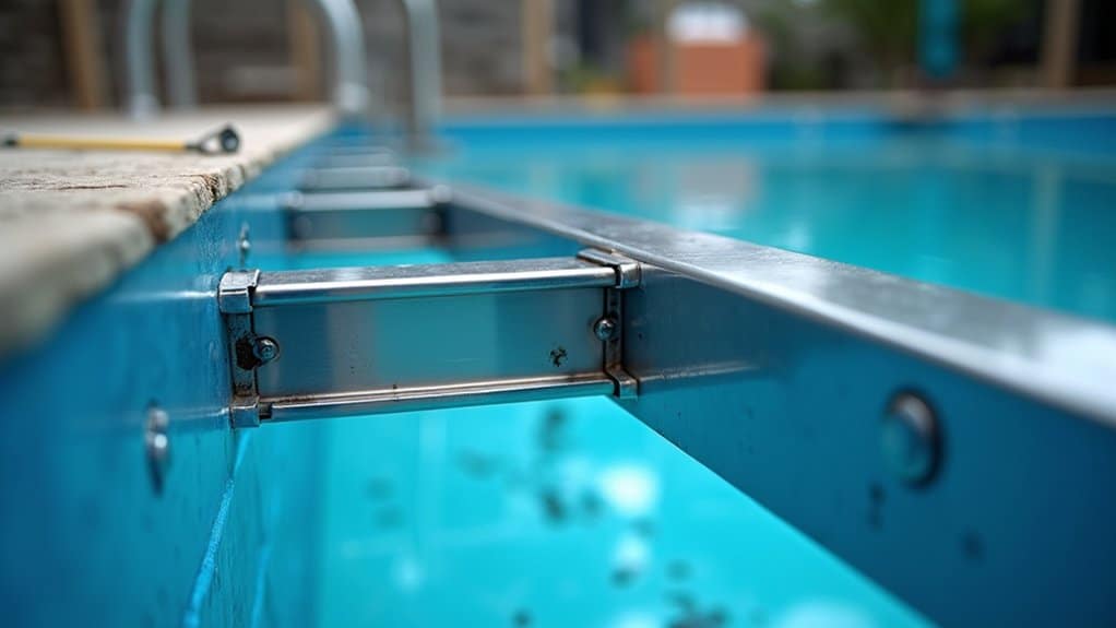 durable self supporting corrosion resistant stainless steel pools