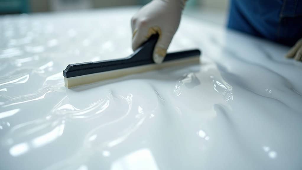 removing bubbles during wet layup