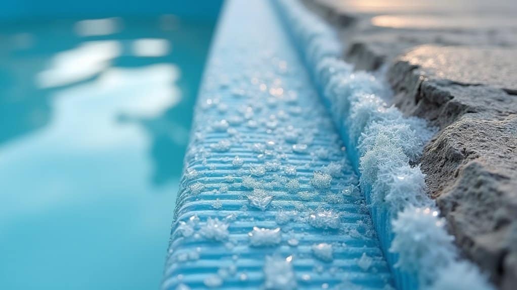 freeze thaw cycles damage pool materials