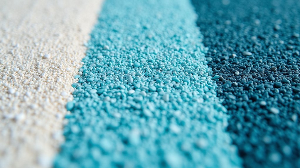 pebble finishes influence water color