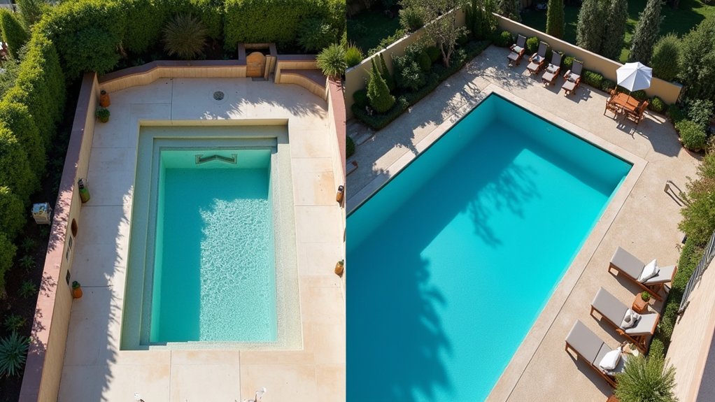 pools shapes functions comparisons