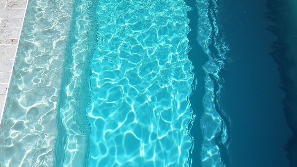 reflective depth dependent environmental pool color