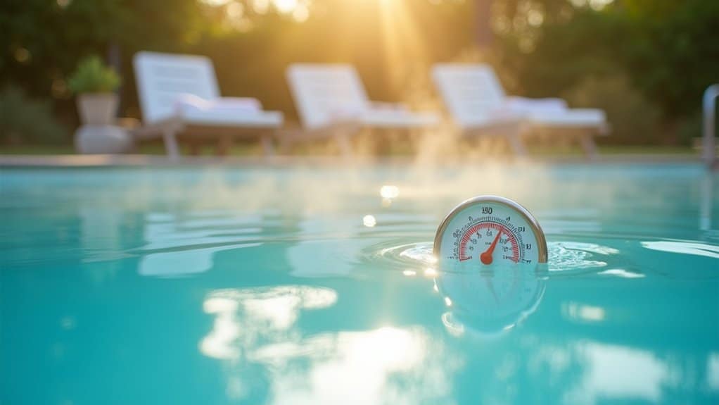 ideal swimming pool temperature range