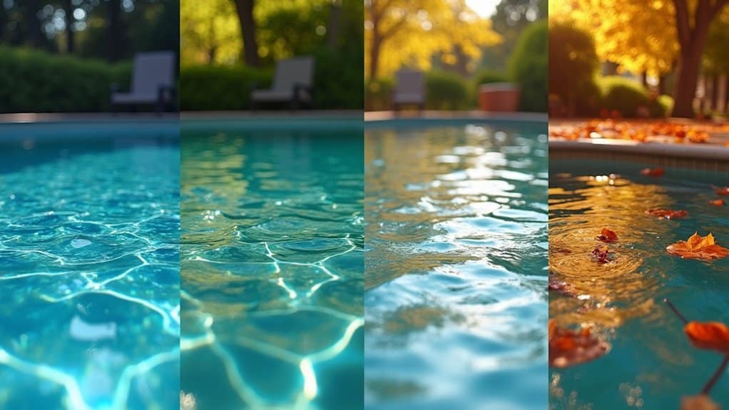 optimal pool temperature recommendations by season