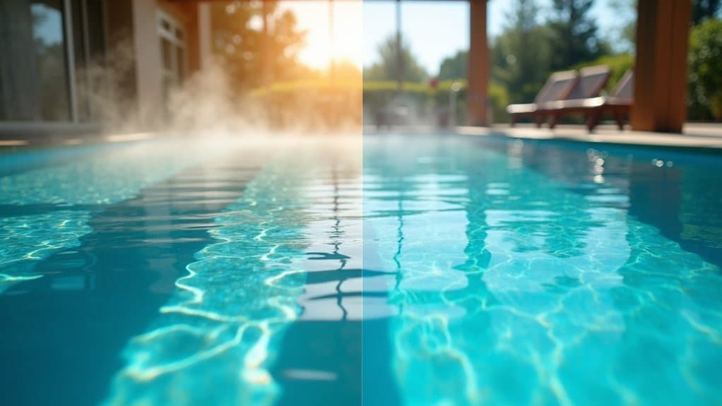 pool temperature differences