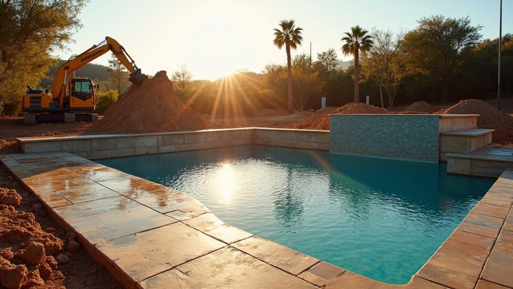 residential pool construction timeline