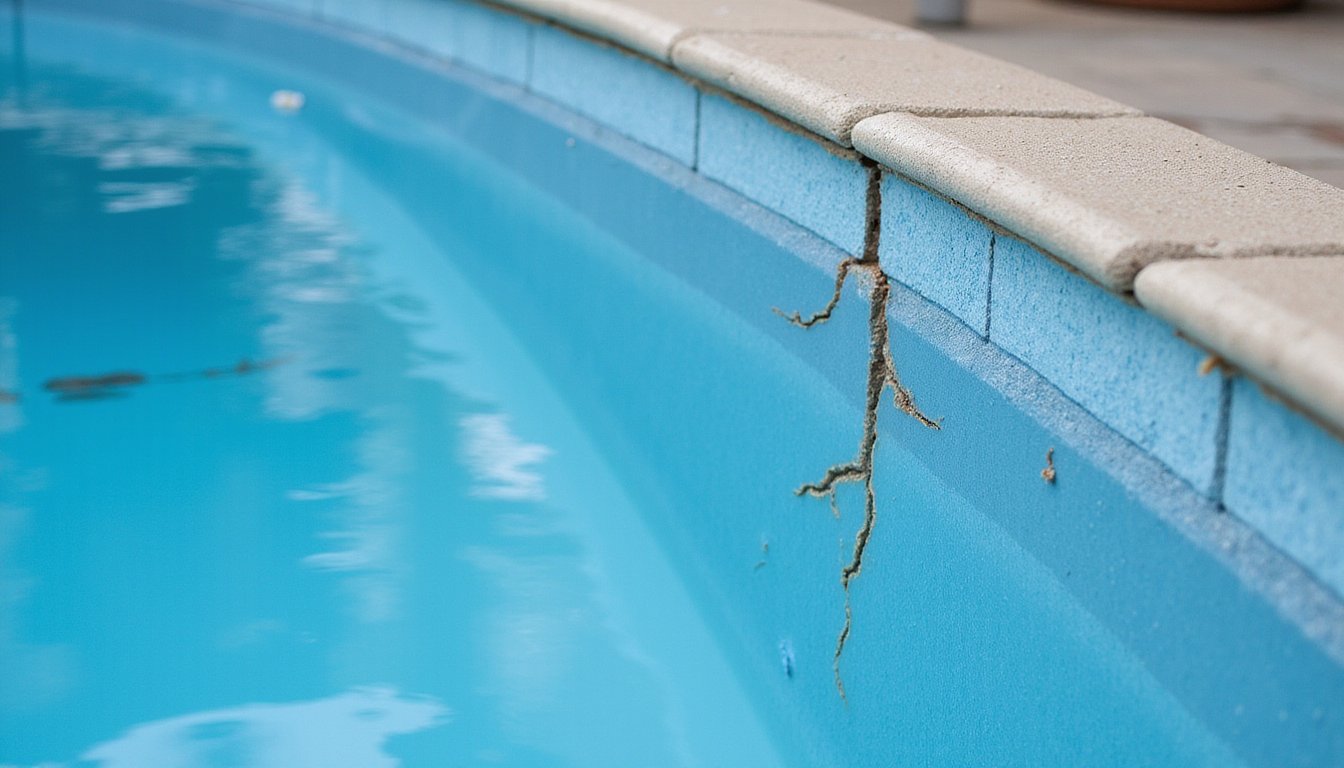 repairing fiberglass pool cracks
