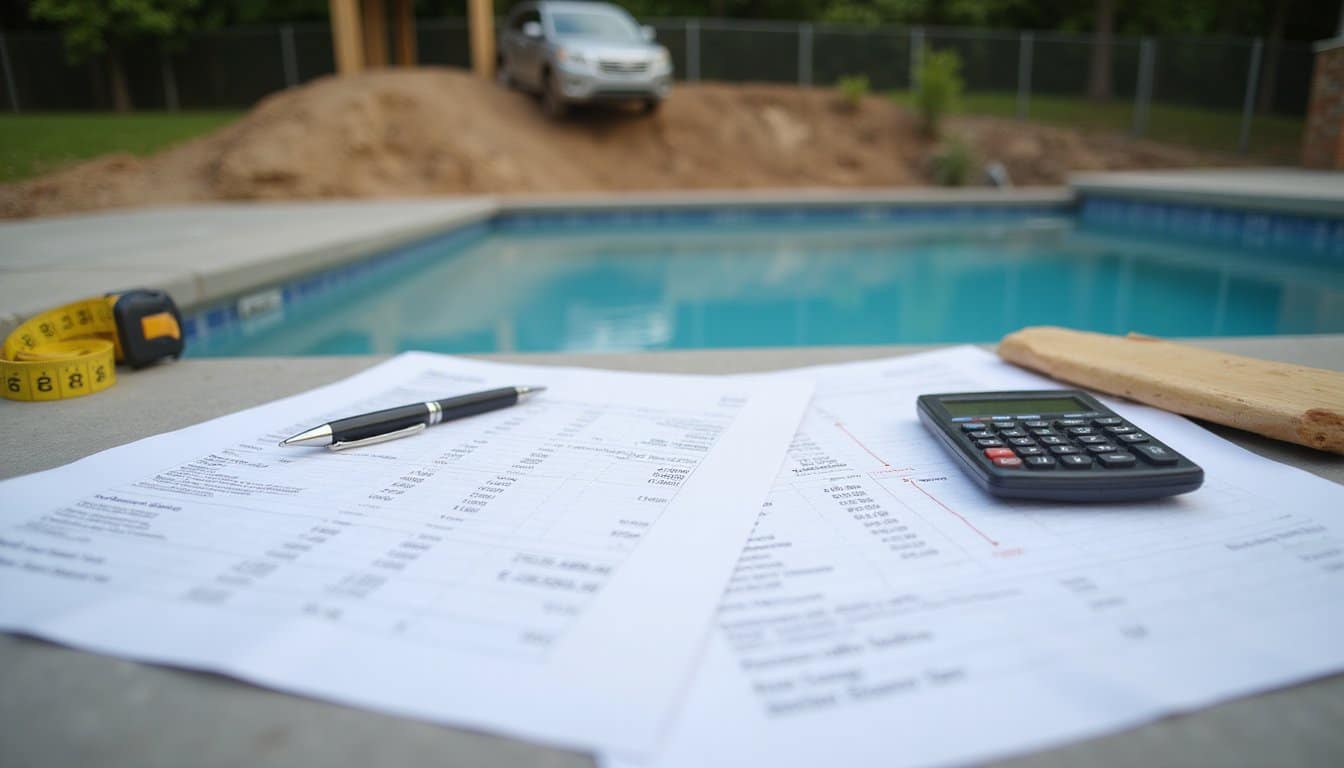 pool construction material costs