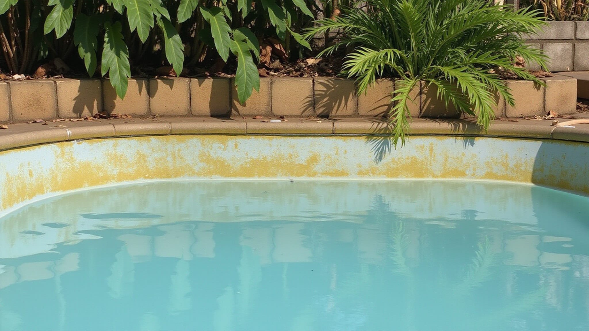 mustard algae in fiberglass