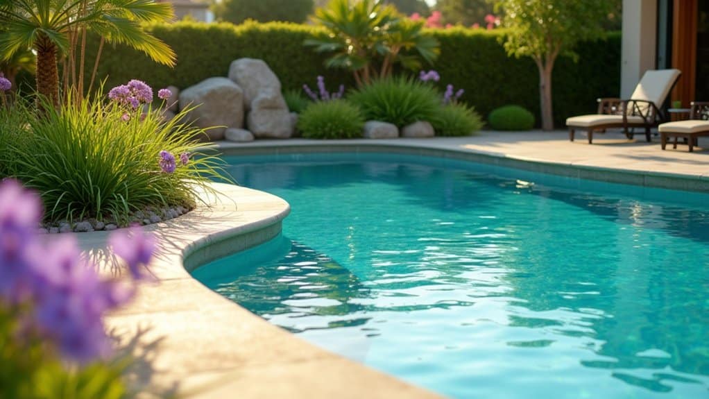 non invasive heat tolerant pool plants
