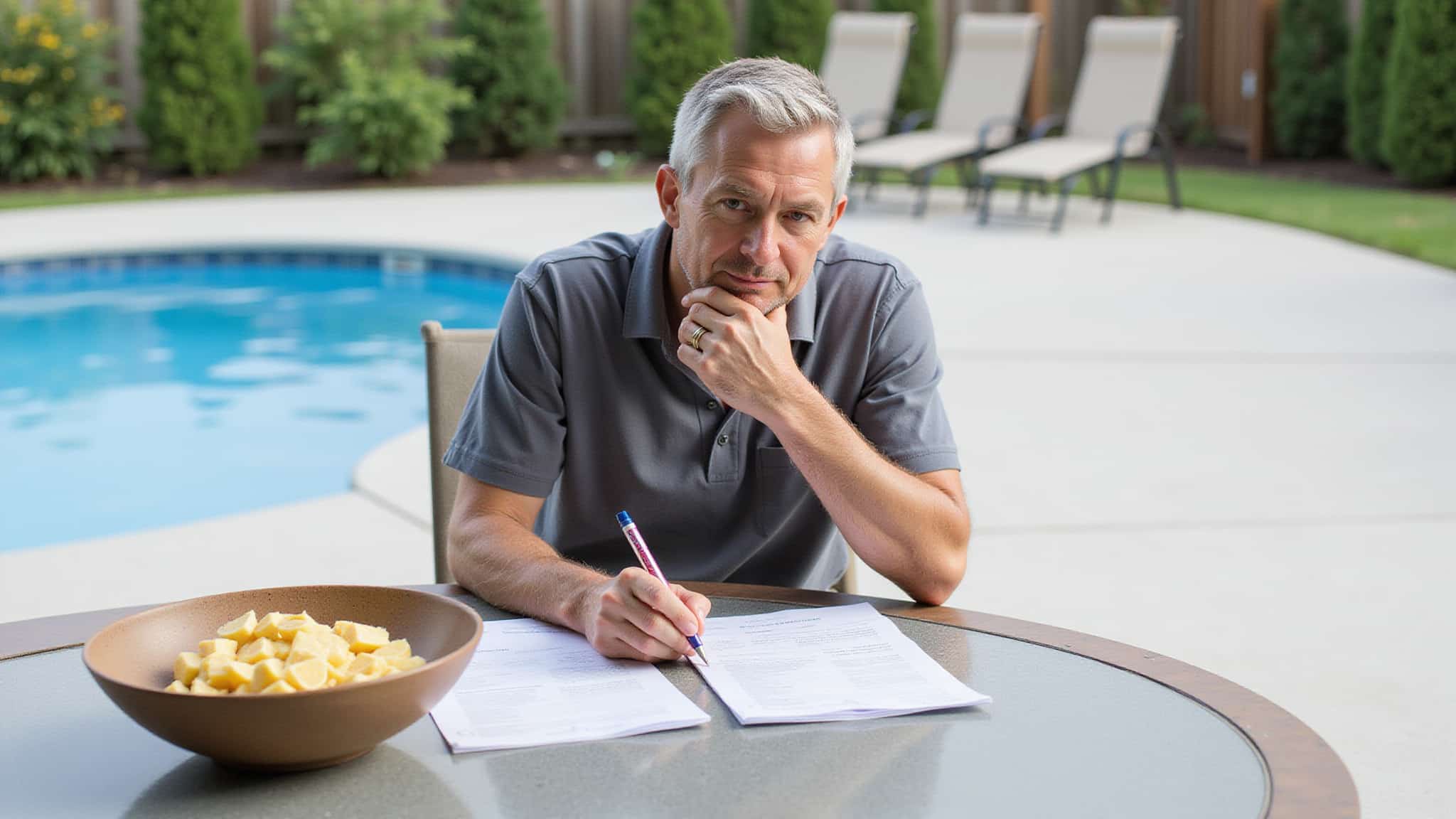 fiberglass pool monthly cost
