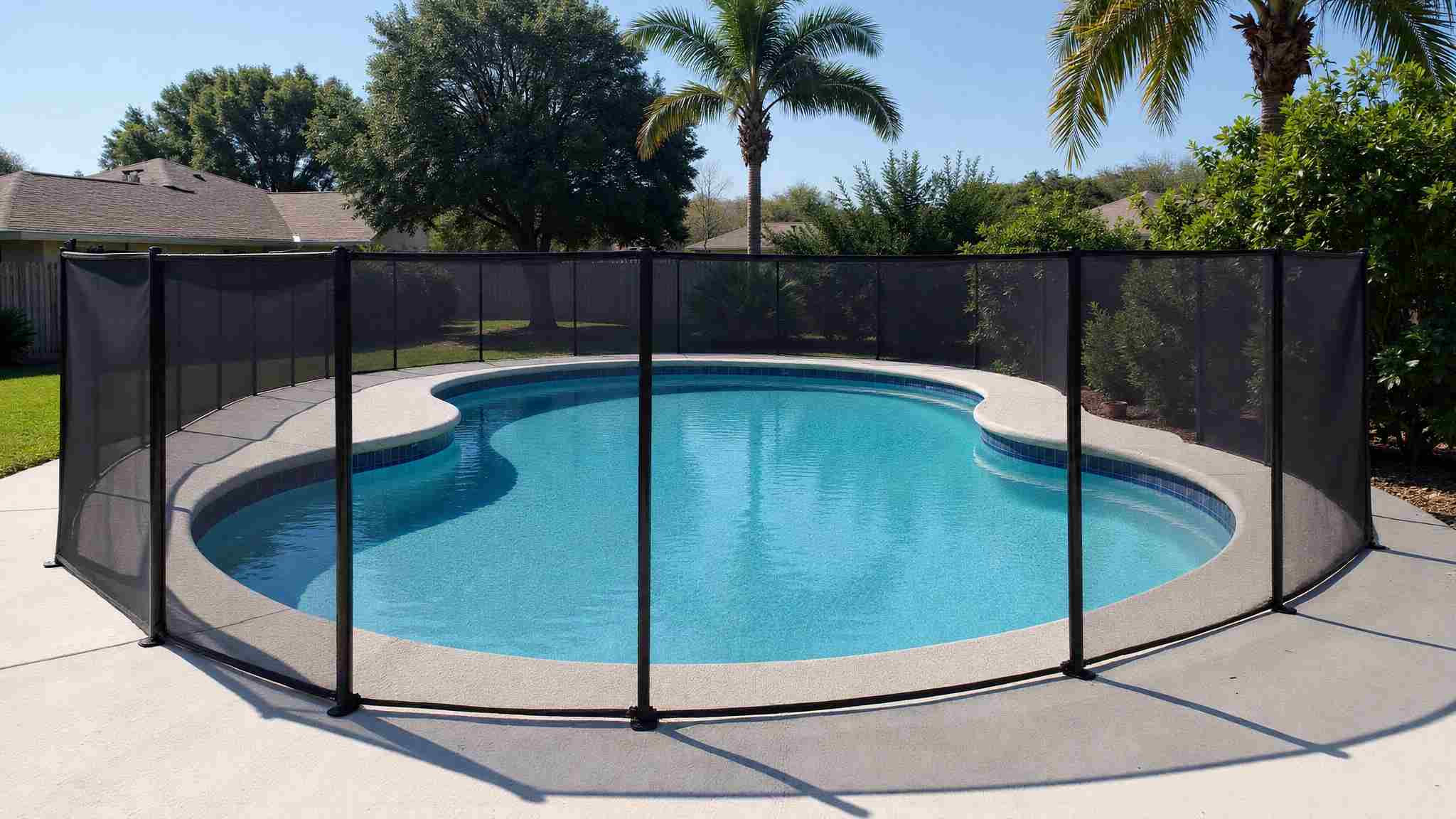 Florida pool fence designs.