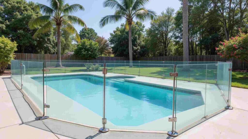Modern pool fence ideas for Florida backyards.